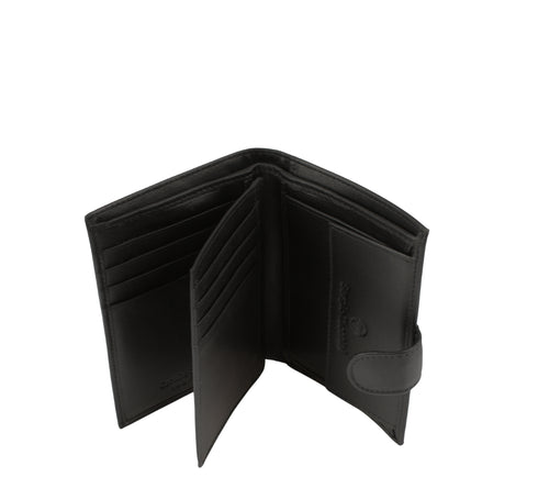 Portofel casual, barbati, SERGIO TACCHINI, 50116 negru, piele naturala